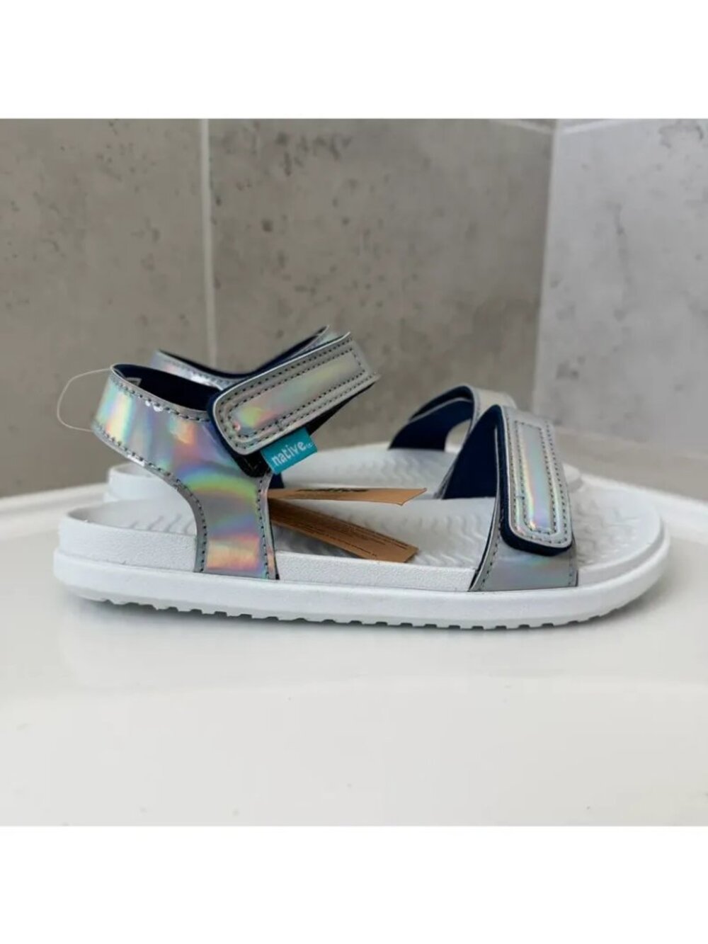 Native Kids Charley Hologram Sandals Size 2